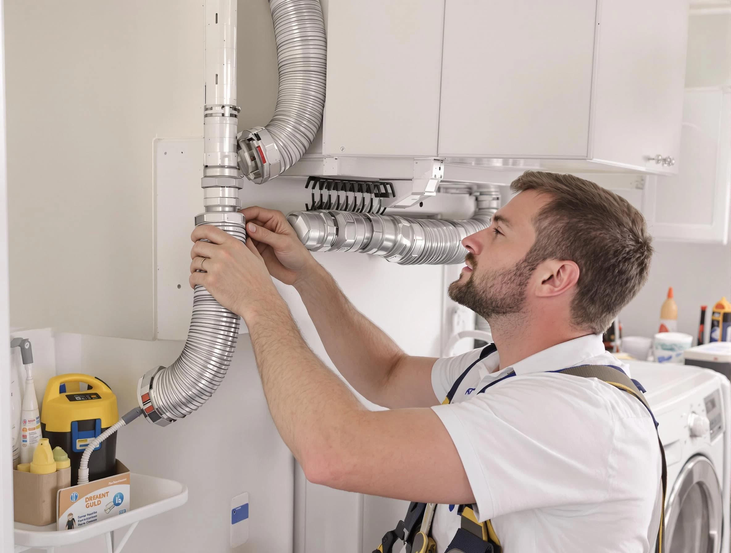 Professional dryer vent repair and installation by Carnegie Dryer Vent Cleaning in Carnegie