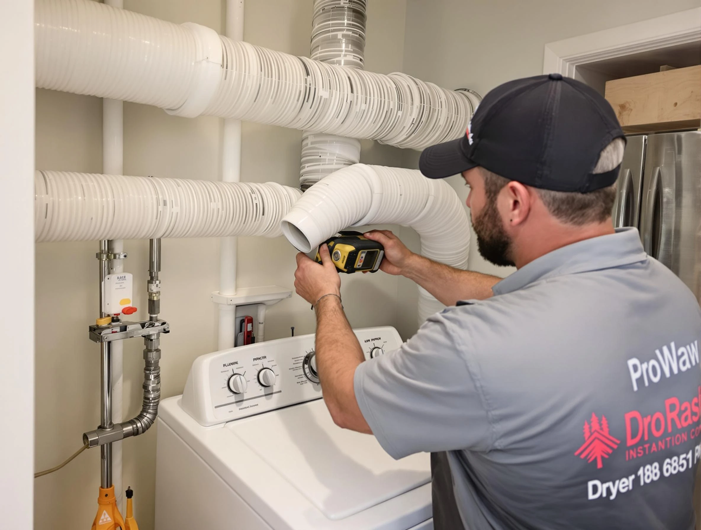Professional dryer vent hose installation by Carnegie Dryer Vent Cleaning in Carnegie