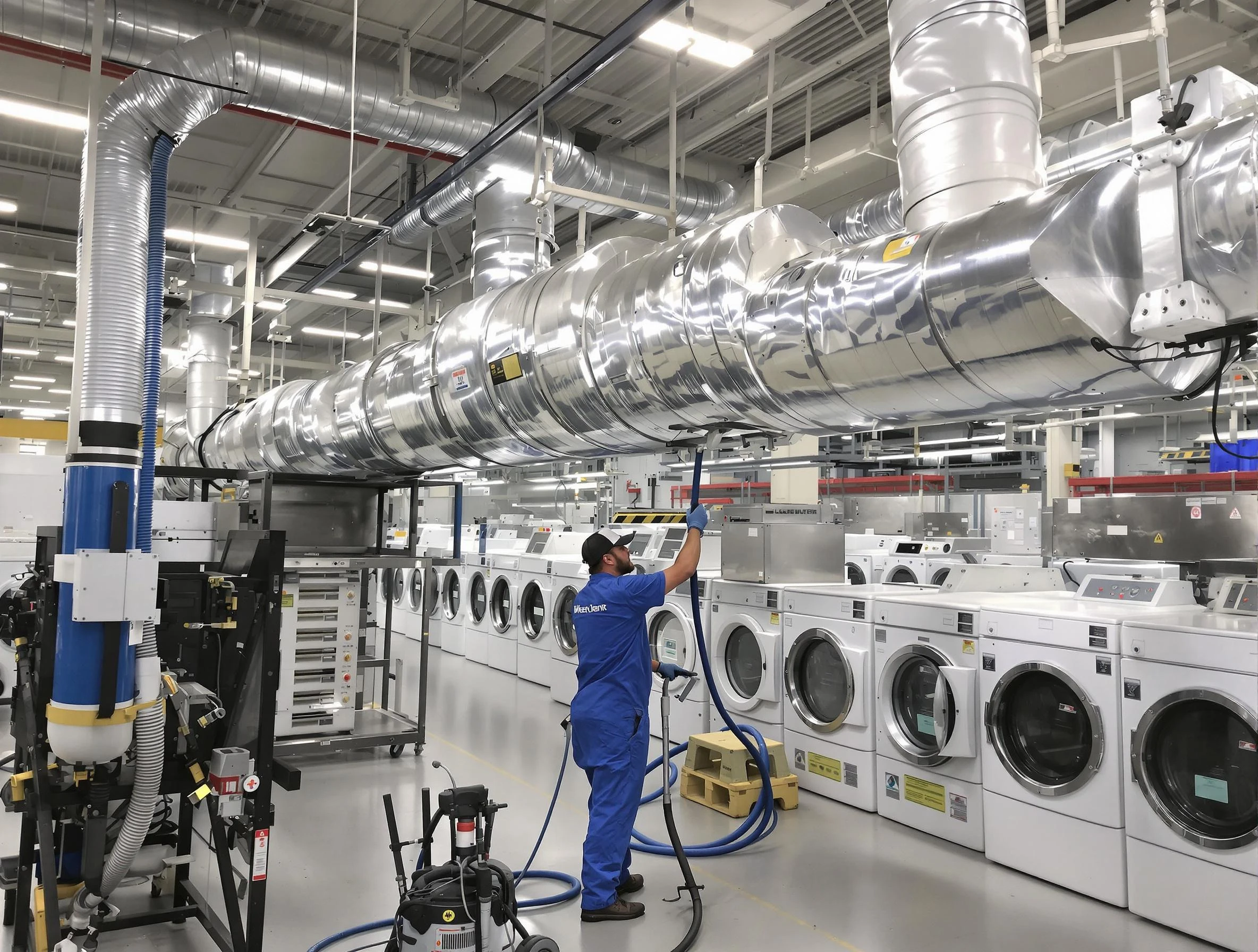 Carnegie Dryer Vent Cleaning team performing heavy-duty industrial dryer vent cleaning in Carnegie